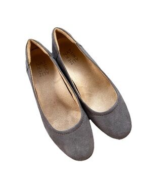 Naturalizer Flexy Ballet Flats Gray Suede Leather Comfort Slip On Women’s Size 7